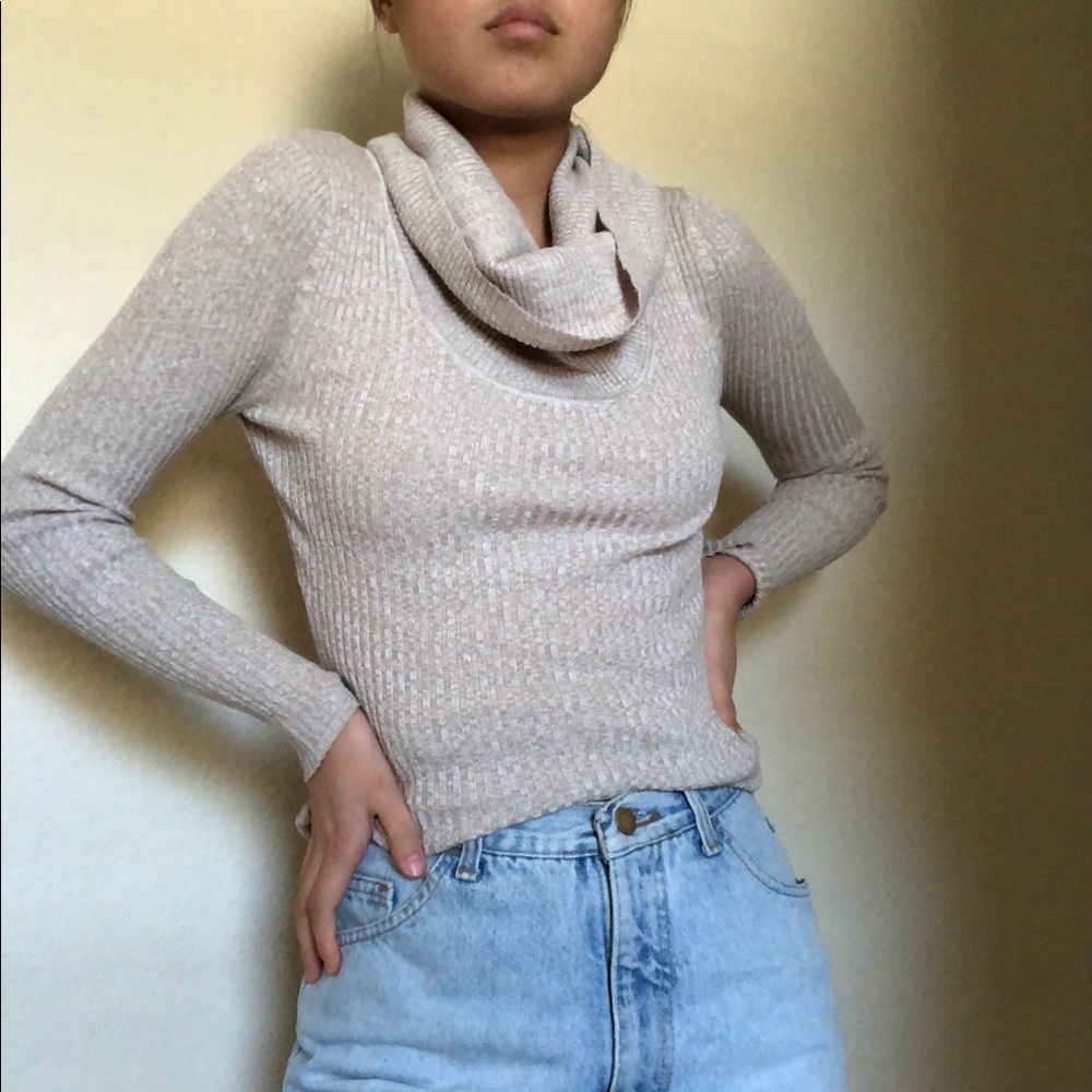 cowlneck sweater